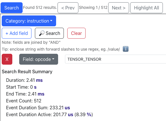 Profile viewer showing performance after Step 6 optimization.